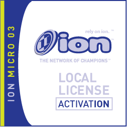 ION Local License Activation Micro 03